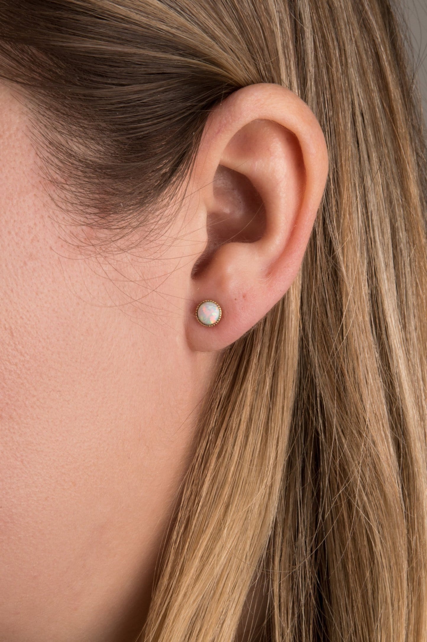 Opal Stud Earrings