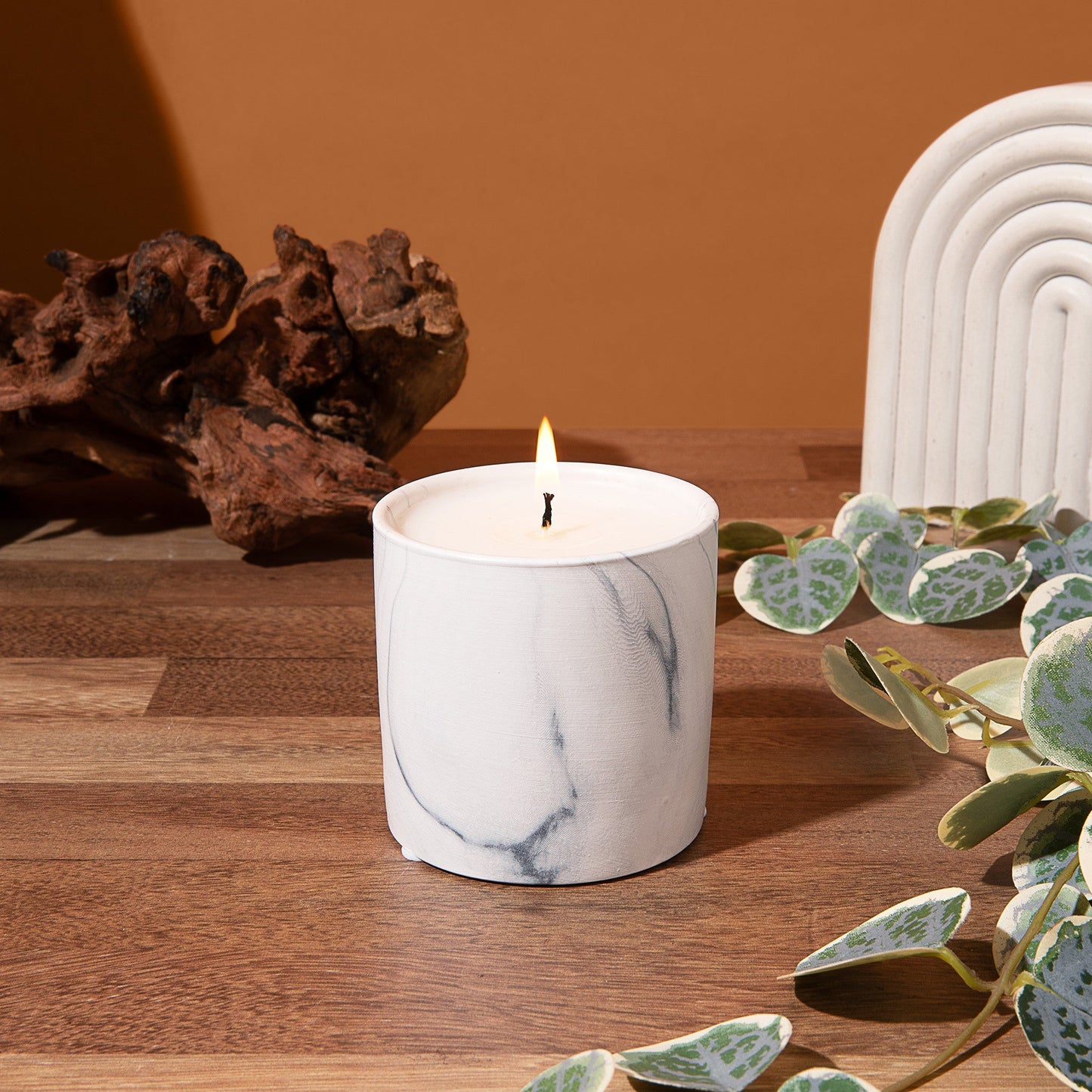 Bear Hug White Marble Candle 6oz