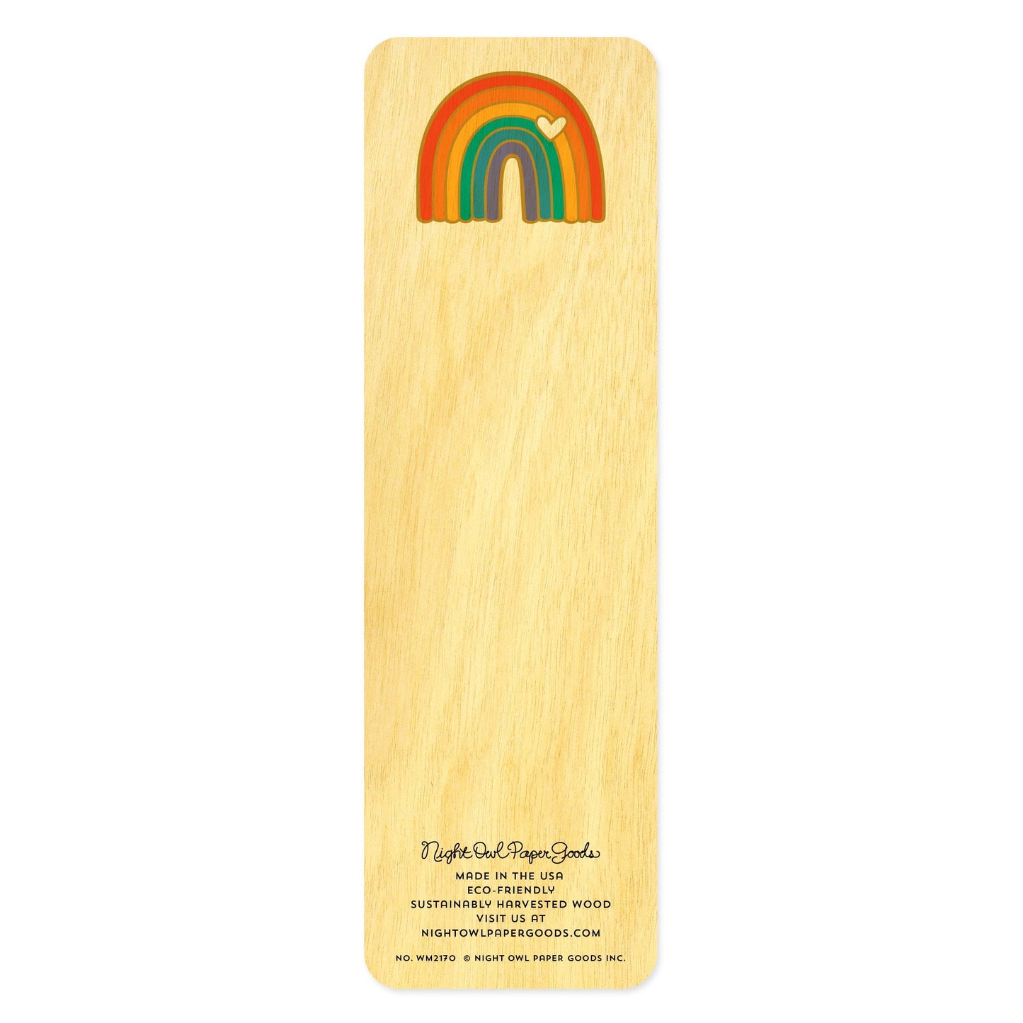 Rainbows Wood Bookmark