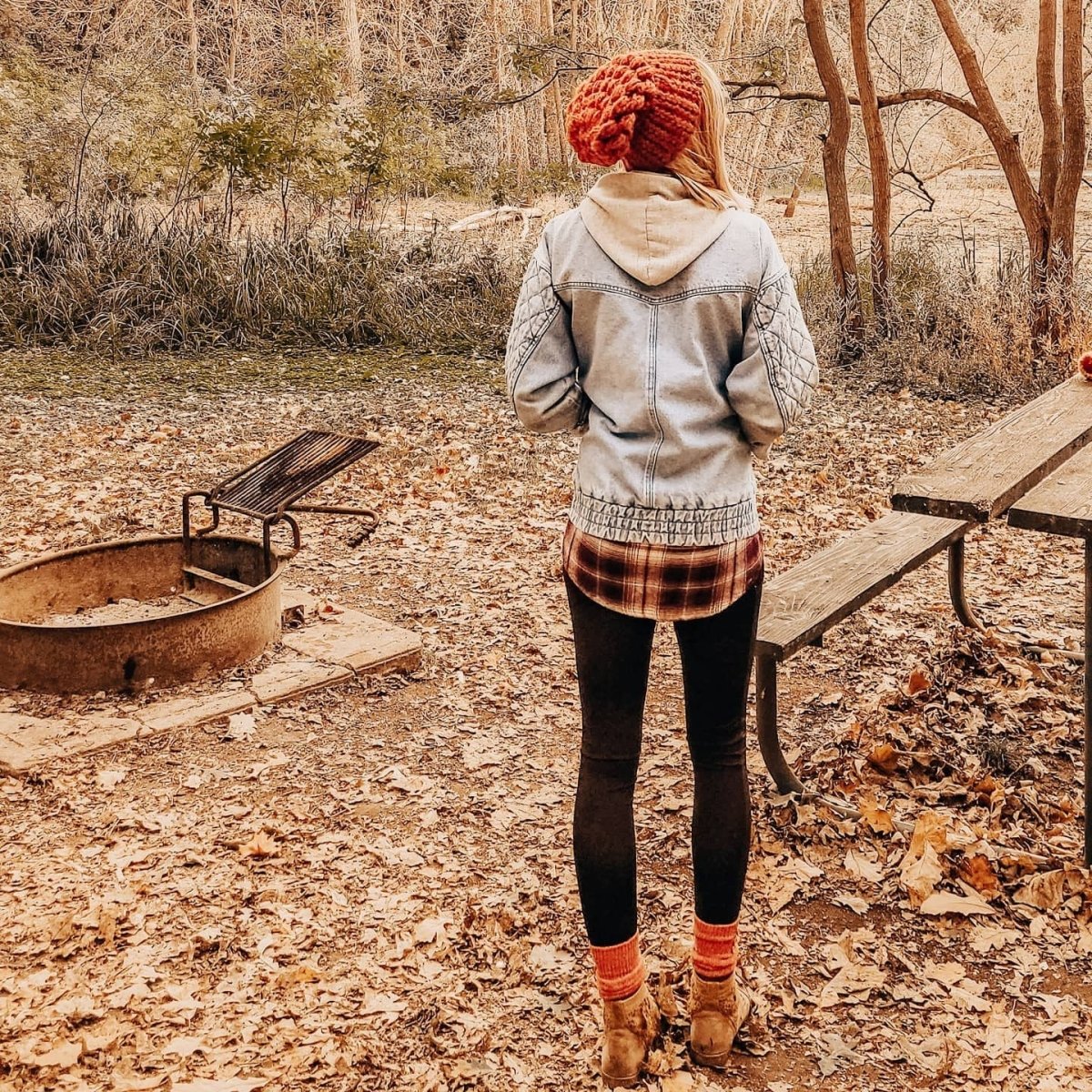 Women's Slouch Hat | Spice Orange Beanie