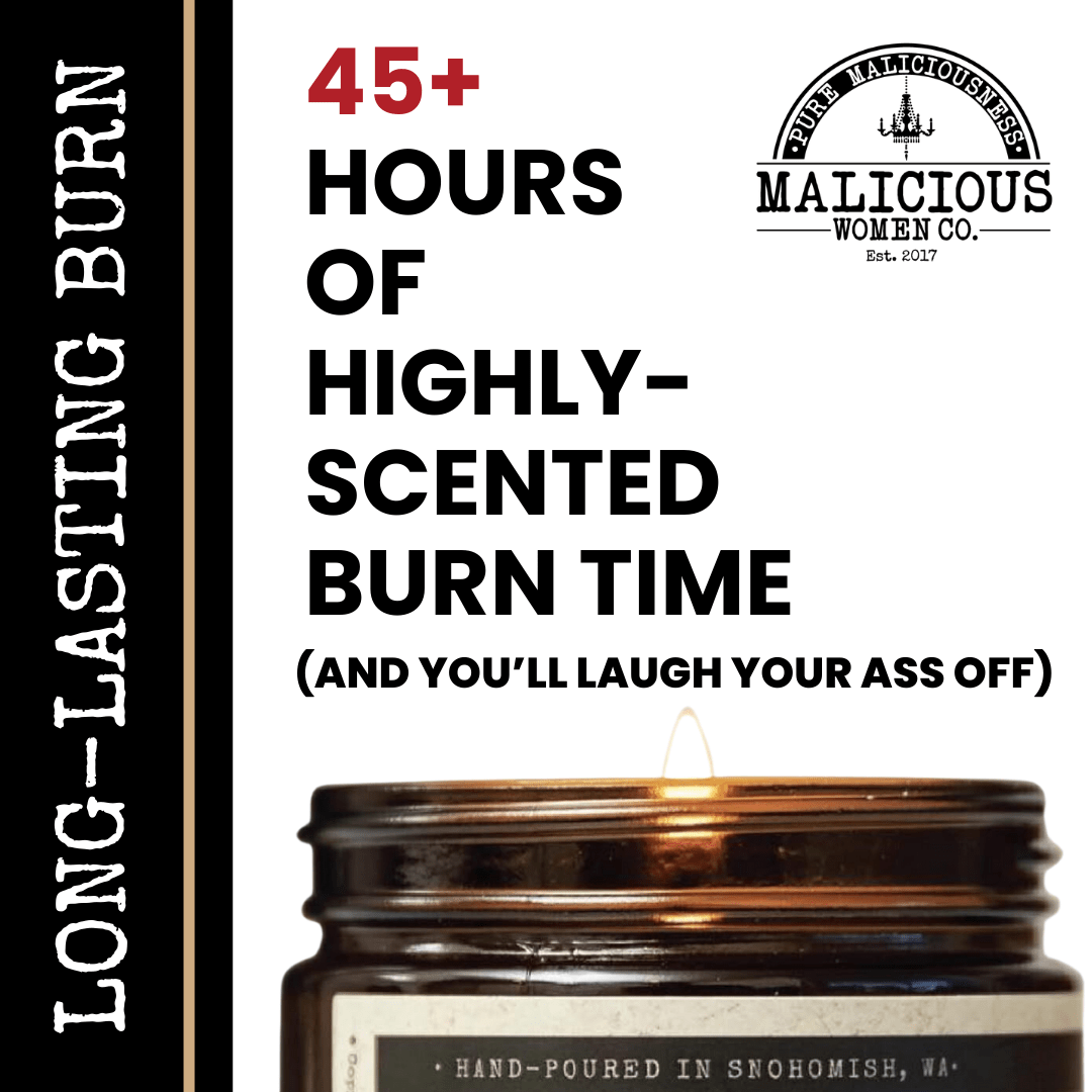 Here For the Girls, Gays, & Theys | Scent: Rebel Rose | 9oz Political Candle | Malicious Women Co